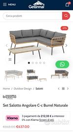 set salotto angolare