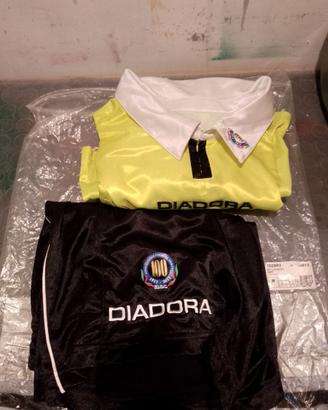 Diadora divisa arbitro 100 anni AIA FIGC, M giallo