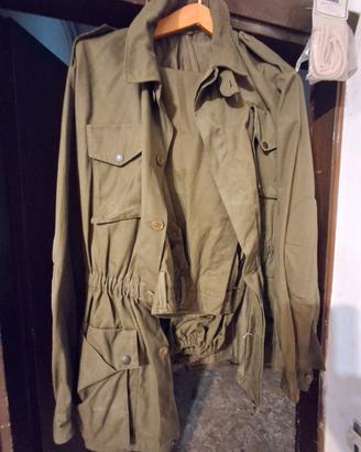 Tuta verde kaki tipo militare TG 52 usata