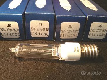 Lampade alogene tubolari E14 150W, 250W
