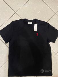 T-shirt AMI Paris nera taglia L
