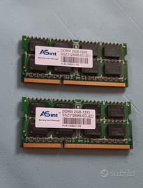 Ram 2×2GB DDRIII 2GB-1333