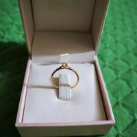 solitario con brillante e oro, originale Stroili