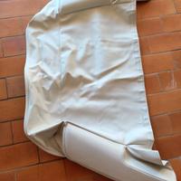 Copricapotte in vera pelle bianca x PEUGEOT 205