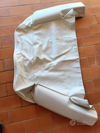 Copricapotte in vera pelle bianca x PEUGEOT 205