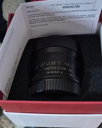 7 Artisans 7.5 mm F2. 8 II Nikon Zmount