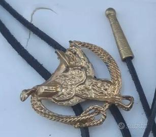 B0lo Tie anni 90 sella/cravatta/country/cavallo/