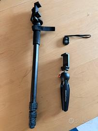 Asta telescopica + treppiedi + remote shutter