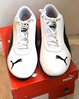 SCARPE PUMA WHITE-LOGO FERRARI TG 42.5 (UK 8.5)