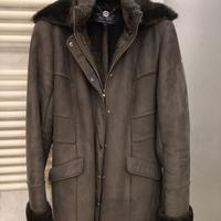 Armani jeans cappotto scamosciato