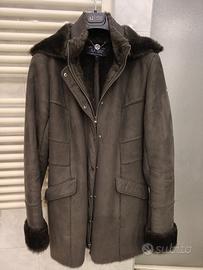 Armani jeans cappotto scamosciato