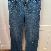 jeans brillantinato