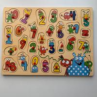 Puzzle in legno “Impara i numeri”