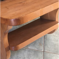 mensola in legno massello