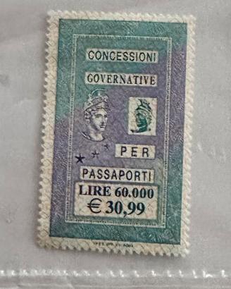 Marca da Bollo da 60 mila lire (30,99€)
