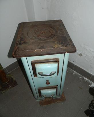 stufa d'epoca riscaldamento a legna