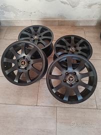 Cerchi in lega nero opaco R16 