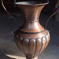 giara porta ombrelli in rame brunito 