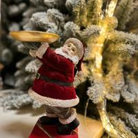 Babbo natale decorativo con vassoio