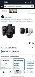 Sony Alpha 7 IV Kit Sony 28-70  Obi. SEL70200GM