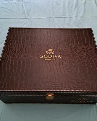 Godiva Box in pelle con lucchetto