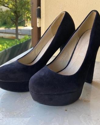 Scarpe tacco tredici scamosciate