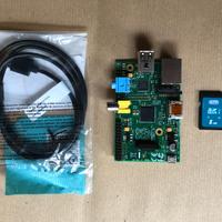 Raspberry Pi 1B Made in UK + SD + cavo micro usb