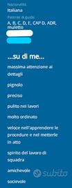 Lavoro part time autista/corriere