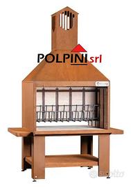 Barbecue da giardino in Acciaio Corten - Vulcano