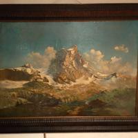 Olio su tela monte Cervino