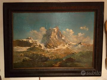Olio su tela monte Cervino