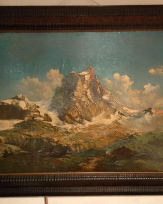 Olio su tela monte Cervino
