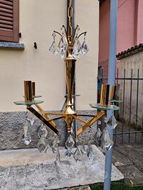 Lampadario Con pendenti in vetro