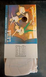 12 collant per bambine colore bianco tg 3