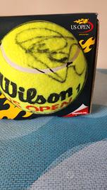 Palla Us Open autografata Davenport e Mauresmo