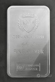 LINGOTTO ARGENTO PURO 1g GERMANIA MINT LIMITED ED