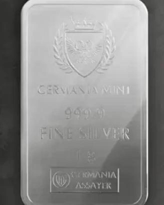 LINGOTTO ARGENTO PURO 1g GERMANIA MINT LIMITED ED