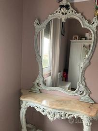 Consolle e specchiera Vintage stile Liberty