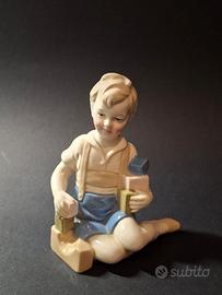 Statuina Bimbo con blocchi Gräfenthal Porcellana