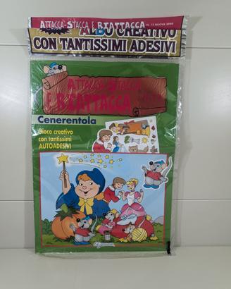 Albo Creativo Cenerentola Adesivi Attacca