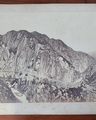 Fotografia all’albumina Ponte del Diavolo Uri Sviz