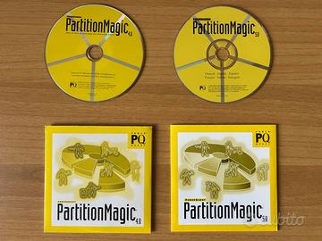 Software vintage Partition Magic v4 e v5