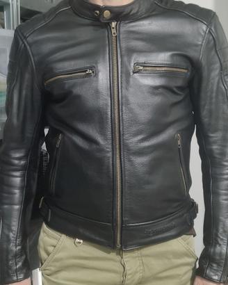 Giacca moto in pelle uomo
