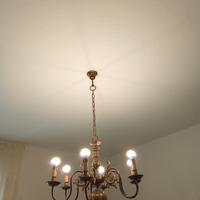 lampadario in ottone 
