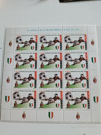 Foglio 12 Francobolli scudetto 2003/04 Milan