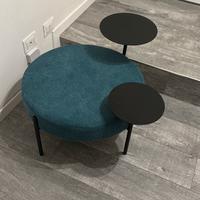 Pouf rotondo petrolio marchio Deghi