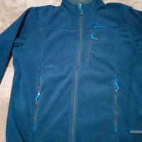 felpa in pile decathlon blu xxl