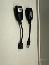 Coppia Extender USB su RJ45