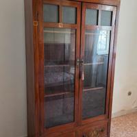 Libreria vetrina antica Liberty fine '800 – legno 