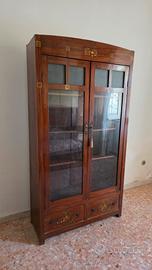 Libreria vetrina antica Liberty fine '800 – legno 